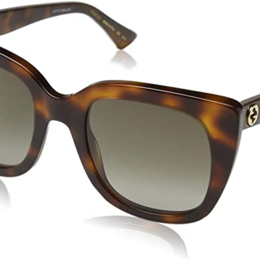 Gucci Havana Tortoise shell | Tortoiseshell sunglasses | Square | Butterfly